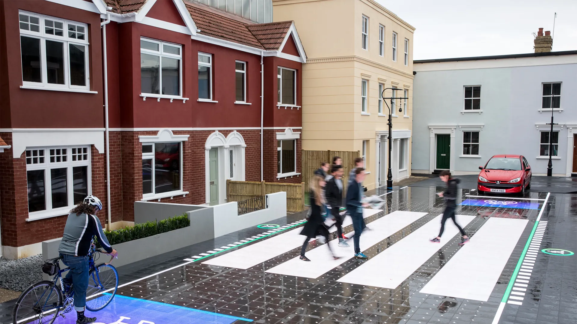 Interactive pedestrian crossing