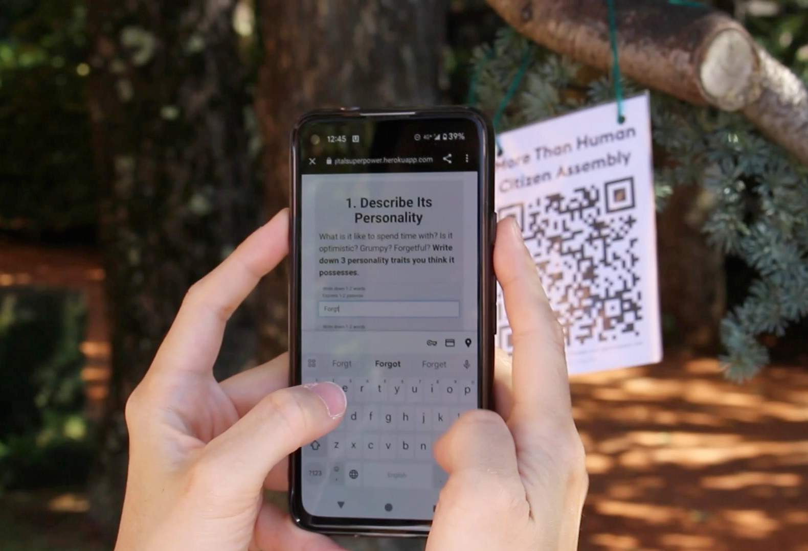 Participant empathy maps of trees in More Than Human Citizen Assembly